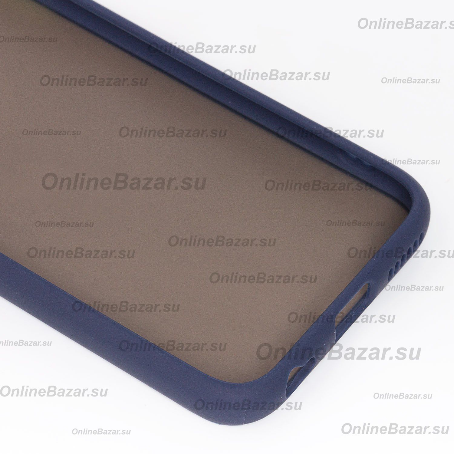 Чехол для Apple iPhone 6 пластиковый с окантовкой <синий> ― Spb.OnlineBazar.su