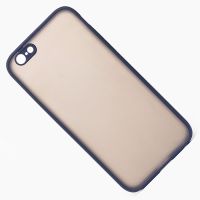 Чехол для Apple iPhone 6 пластиковый с окантовкой <синий> ― Spb.OnlineBazar.su