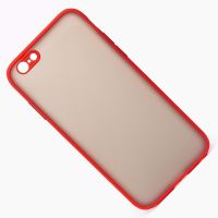 Чехол для Apple iPhone 6s пластиковый с окантовкой <красный> ― Spb.OnlineBazar.su