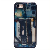 Чехол для Apple iPhone SE 2022 пластиковый (рис. 088) <голубой> ― Spb.OnlineBazar.su