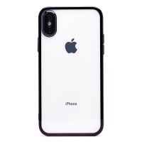 Чехол для Apple iPhone X пластиковый с закрытой камерой <черный> ― Spb.OnlineBazar.su