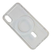 Чехол для Apple iPhone X силиконовый MagSafe №2 <прозрачный> ― Spb.OnlineBazar.su