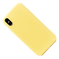 Чехол для Apple iPhone Xs силиконовый Soft Touch 2 <желтый> ― Spb.OnlineBazar.su