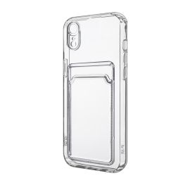 Чехол для Apple iPhone XR PromiseMobile силиконовый с картхолдером <прозрачный>