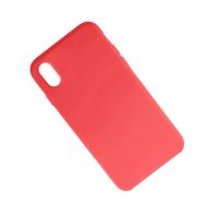 Чехол для Apple iPhone X PromiseMobile силиконовый Soft Touch <красный> ― Spb.OnlineBazar.su