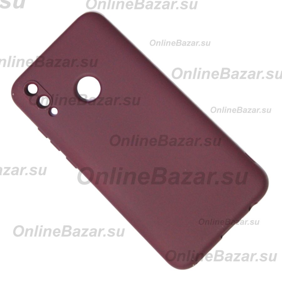 Чехол для Honor 10 Lite (HRY-LX1) силиконовый Soft Touch 4 <бордовый> ― Spb.OnlineBazar.su
