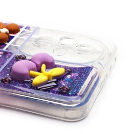 Чехол для Honor 200 (ELI-NX9) силиконовый 3D игрушки <фиолетовый>