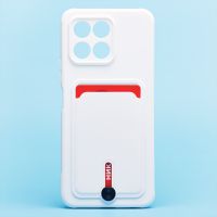 Чехол для Honor X6 (VNE-LX1) силиконовый с картхолдером №4 <белый> ― Spb.OnlineBazar.su