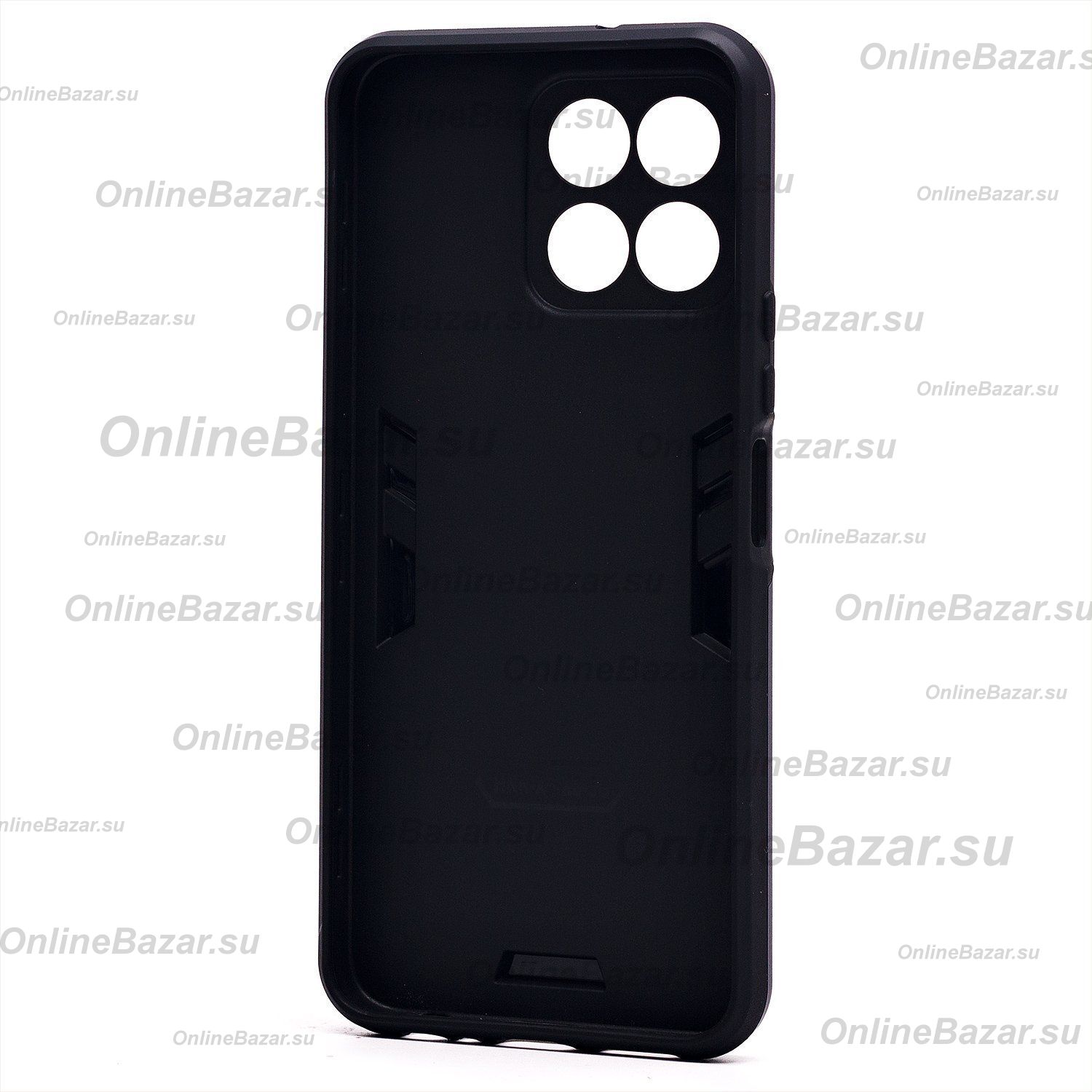 Чехол для Honor X6 (VNE-LX1) силиконовый противоударный с кольцом <синий> ― Spb.OnlineBazar.su