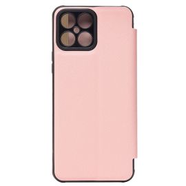 Чехол для Honor X8 (TFY-LX1) флип боковой кожзам №4 <розовый>