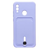 Чехол для Honor 10 Lite (HRY-LX1) силиконовый с картхолдером №4 <фиолетовый> ― Spb.OnlineBazar.su