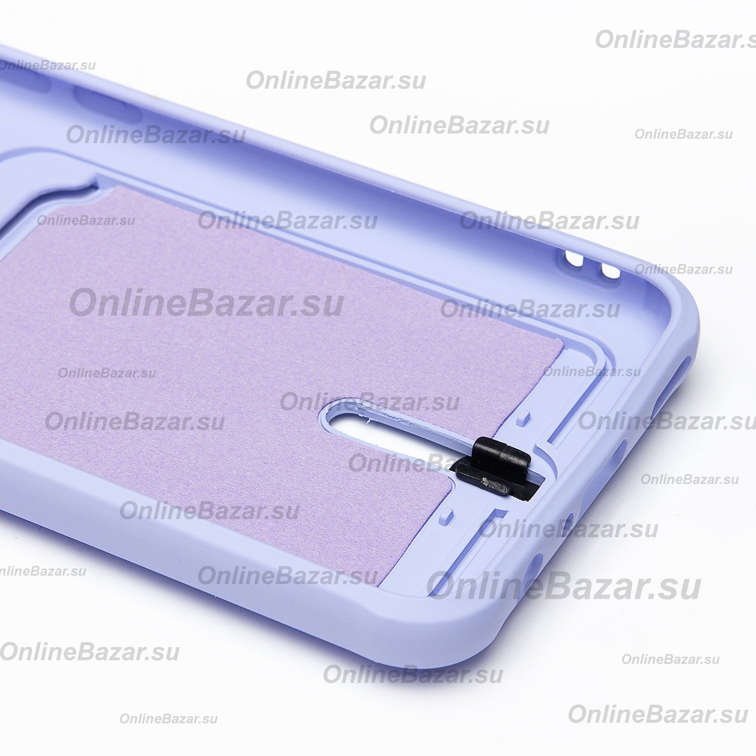 Чехол для Honor 10 Lite (HRY-LX1) силиконовый с картхолдером №4 <фиолетовый> ― Spb.OnlineBazar.su