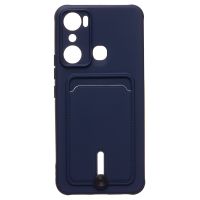 Чехол для Infinix Hot 20i (X665E) силиконовый с картхолдером №4 <синий> ― Spb.OnlineBazar.su