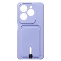 Чехол для Infinix Hot 40 (X6836) силиконовый с картхолдером №4 <светло-фиолетовый> ― Spb.OnlineBazar.su