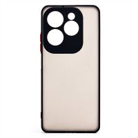 Чехол для Infinix Hot 40 Pro (X6837) пластиковый с окантовкой <черный> ― Spb.OnlineBazar.su