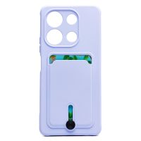 Чехол для Infinix Note 30 (X6833B) силиконовый с картхолдером №4 <фиолетовый> ― Spb.OnlineBazar.su