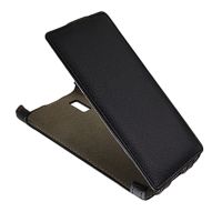 Чехол для LG P768 (Optimus F9) флип кожзам №1 <черный> ― Spb.OnlineBazar.su
