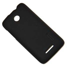 Чехол для Lenovo A390 задняя крышка пластик ребристый Nillkin <черный>