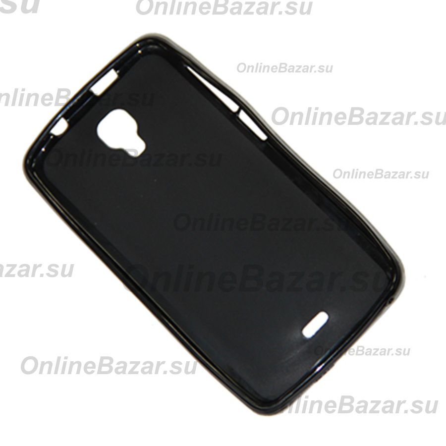 Чехол для Micromax A106 (Canvas Viva) силиконовый матовый <черный> ― Spb.OnlineBazar.su