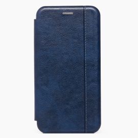 Чехол для Oppo A72 флип боковой кожзам №3 <синий>
