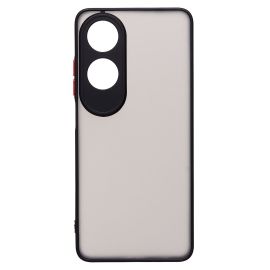 Чехол для Oppo A60 пластиковый с окантовкой <черный>