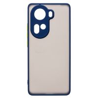 Чехол для Oppo Reno 11 пластиковый с окантовкой <темно-синий> ― Spb.OnlineBazar.su