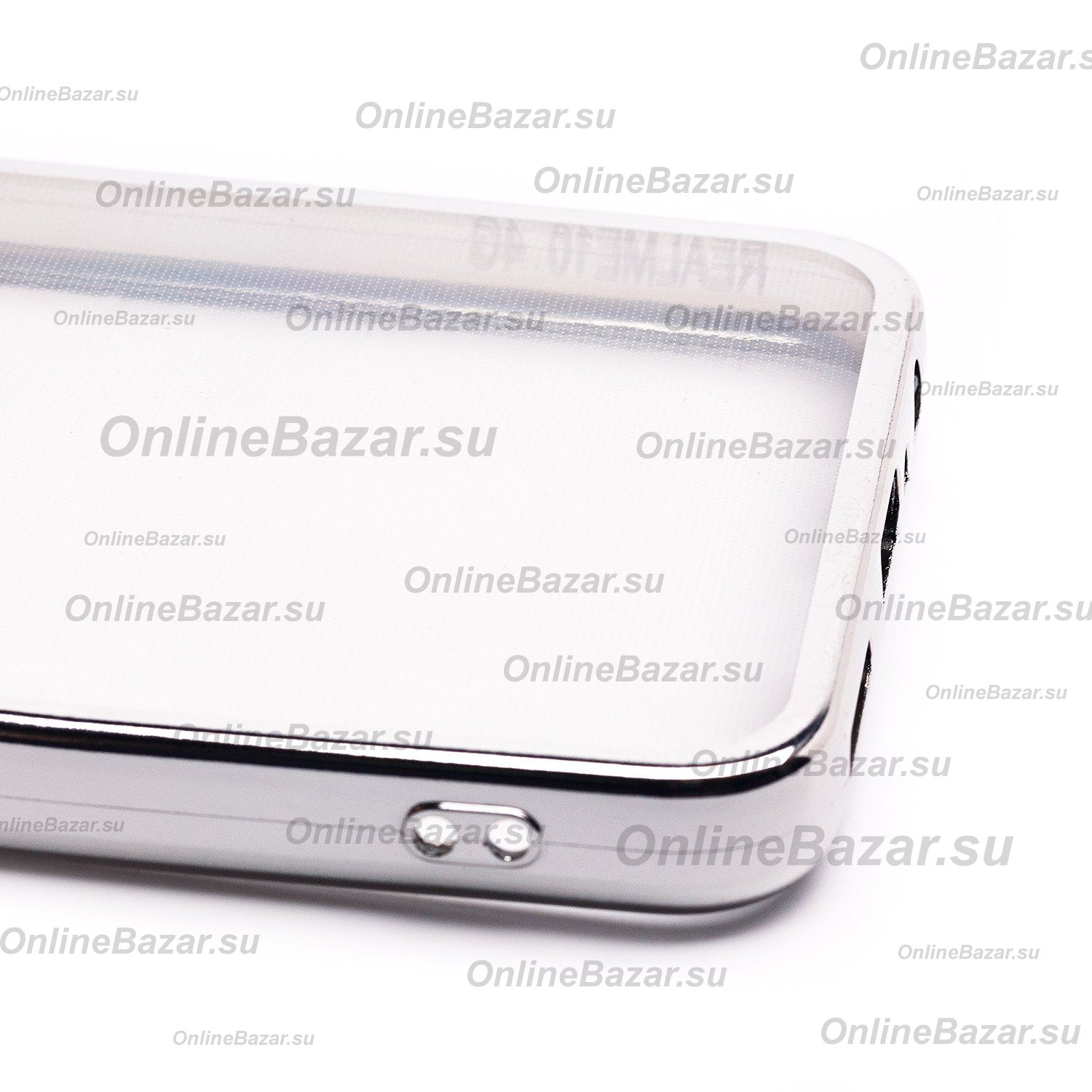 Чехол для Realme 10 силиконовый ультратонкий Pilot <серебристый> ― Spb.OnlineBazar.su