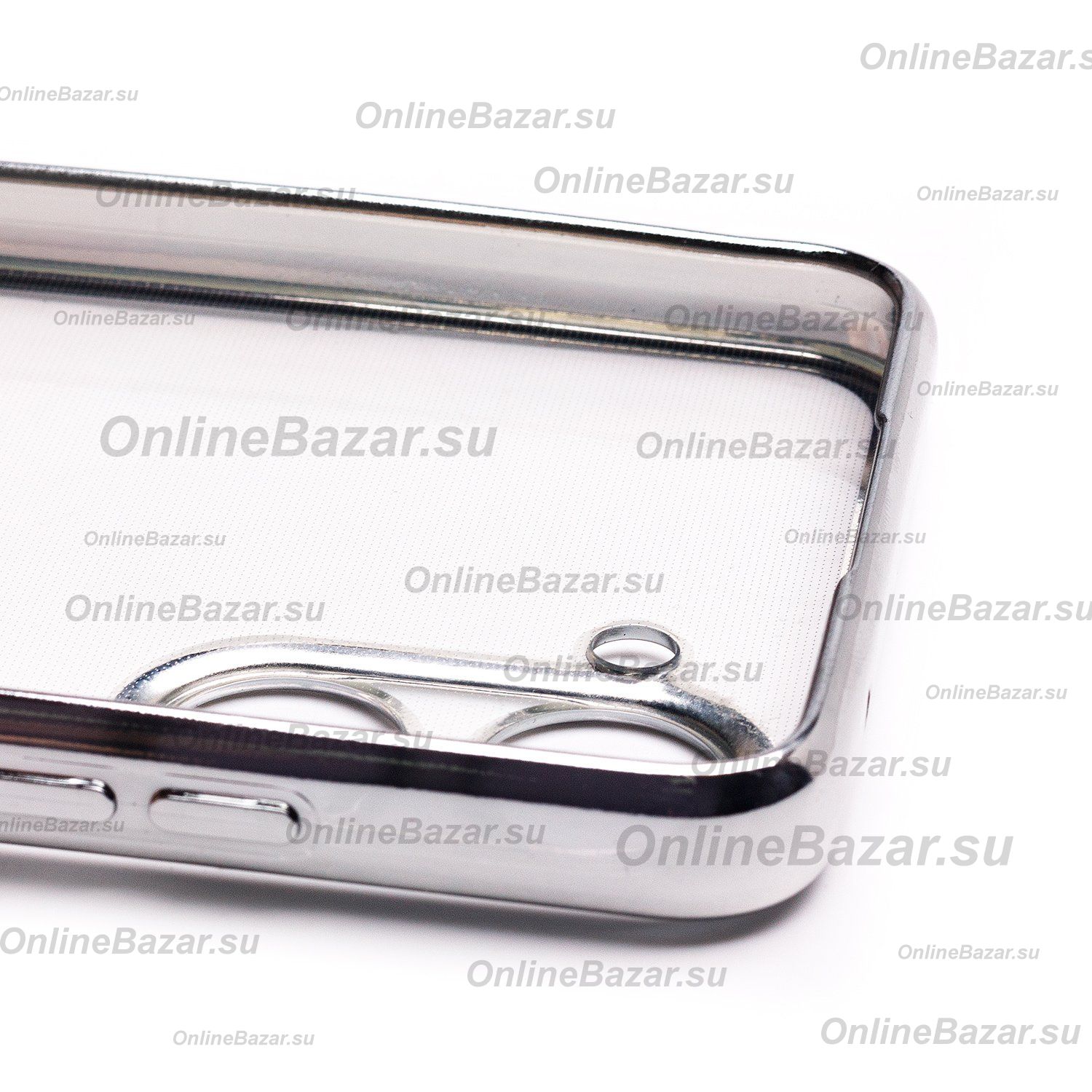 Чехол для Realme 10 силиконовый ультратонкий Pilot <серебристый> ― Spb.OnlineBazar.su