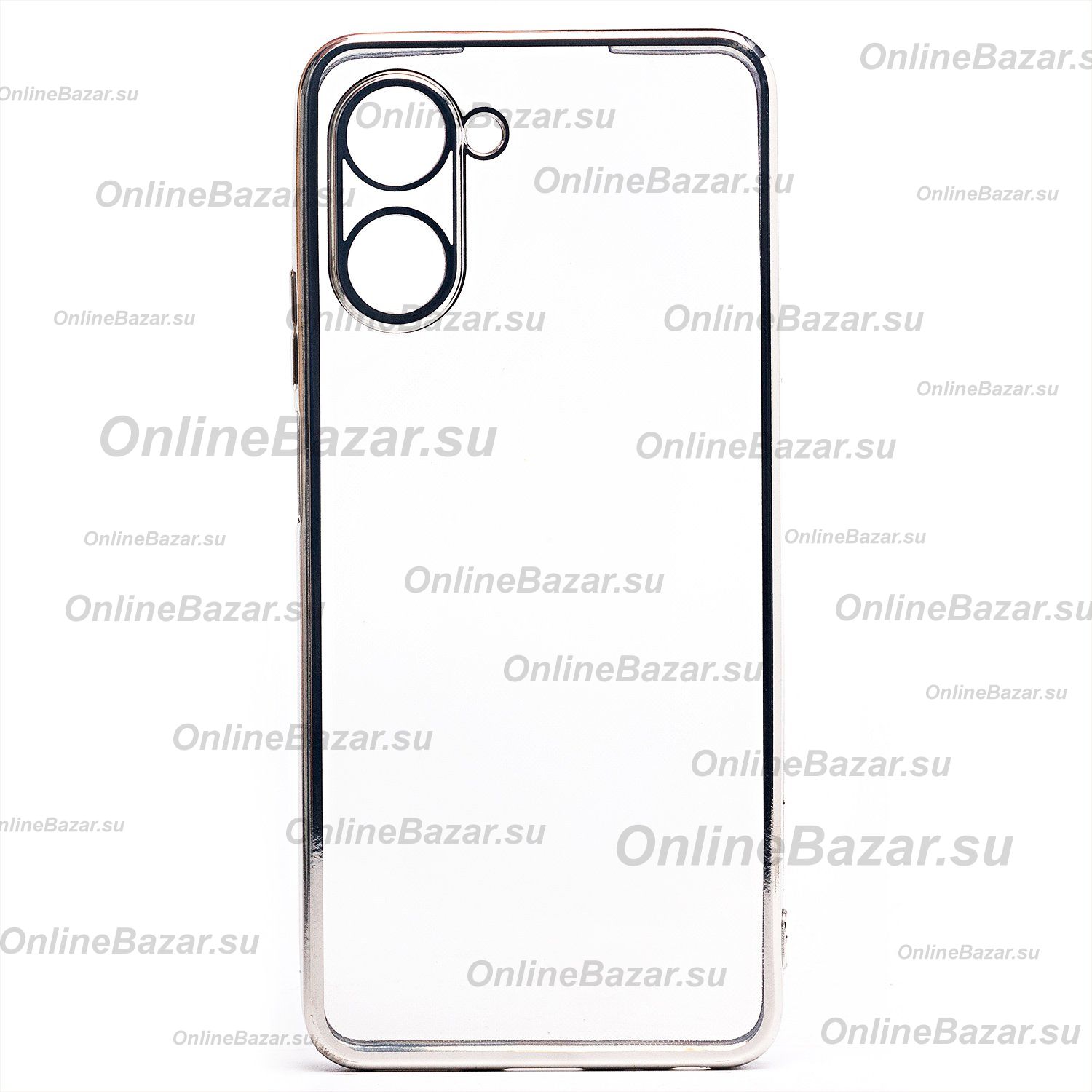 Чехол для Realme 10 Pro 5G силиконовый ультратонкий Pilot <серебристый> ― Spb.OnlineBazar.su