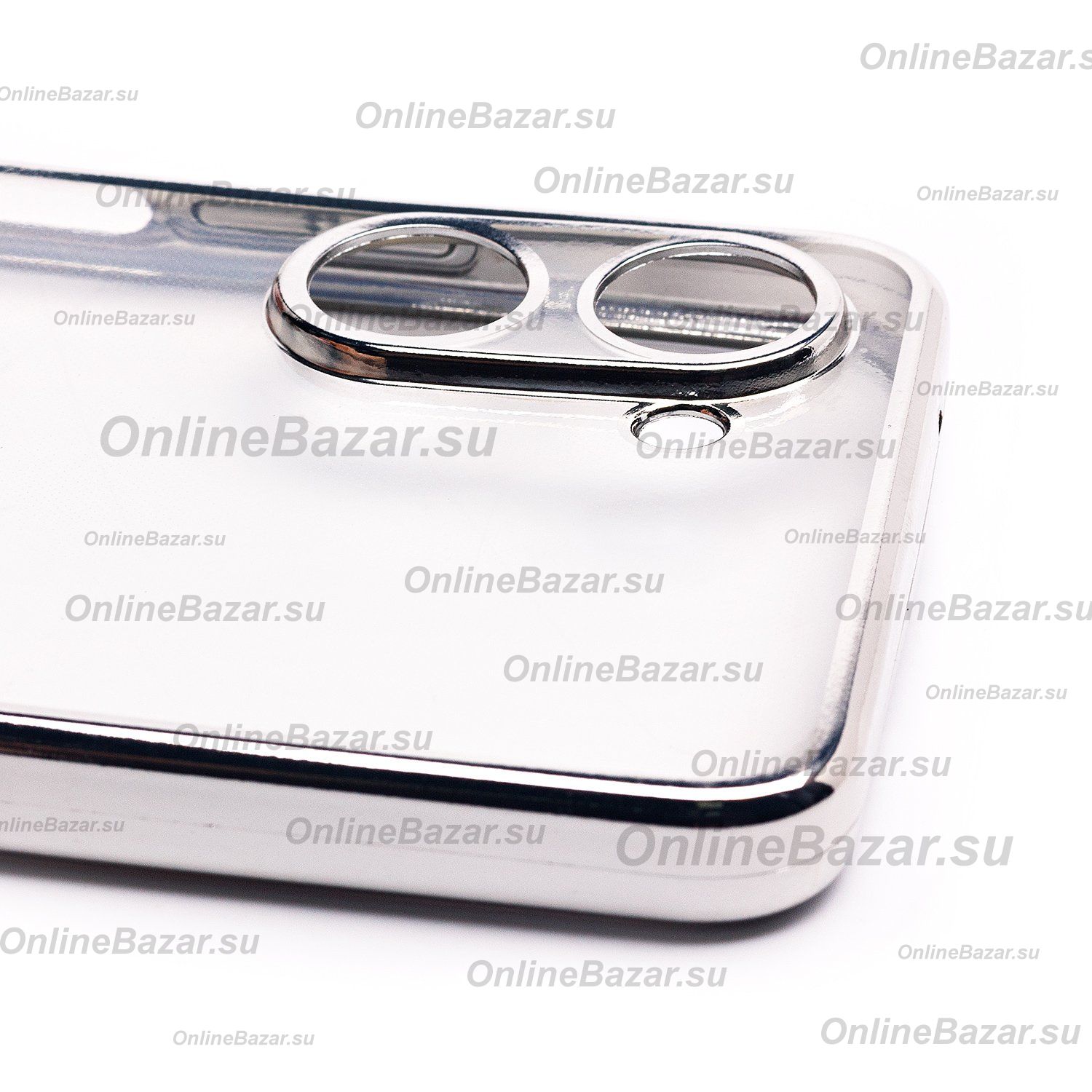 Чехол для Realme 10 Pro 5G силиконовый ультратонкий Pilot <серебристый> ― Spb.OnlineBazar.su