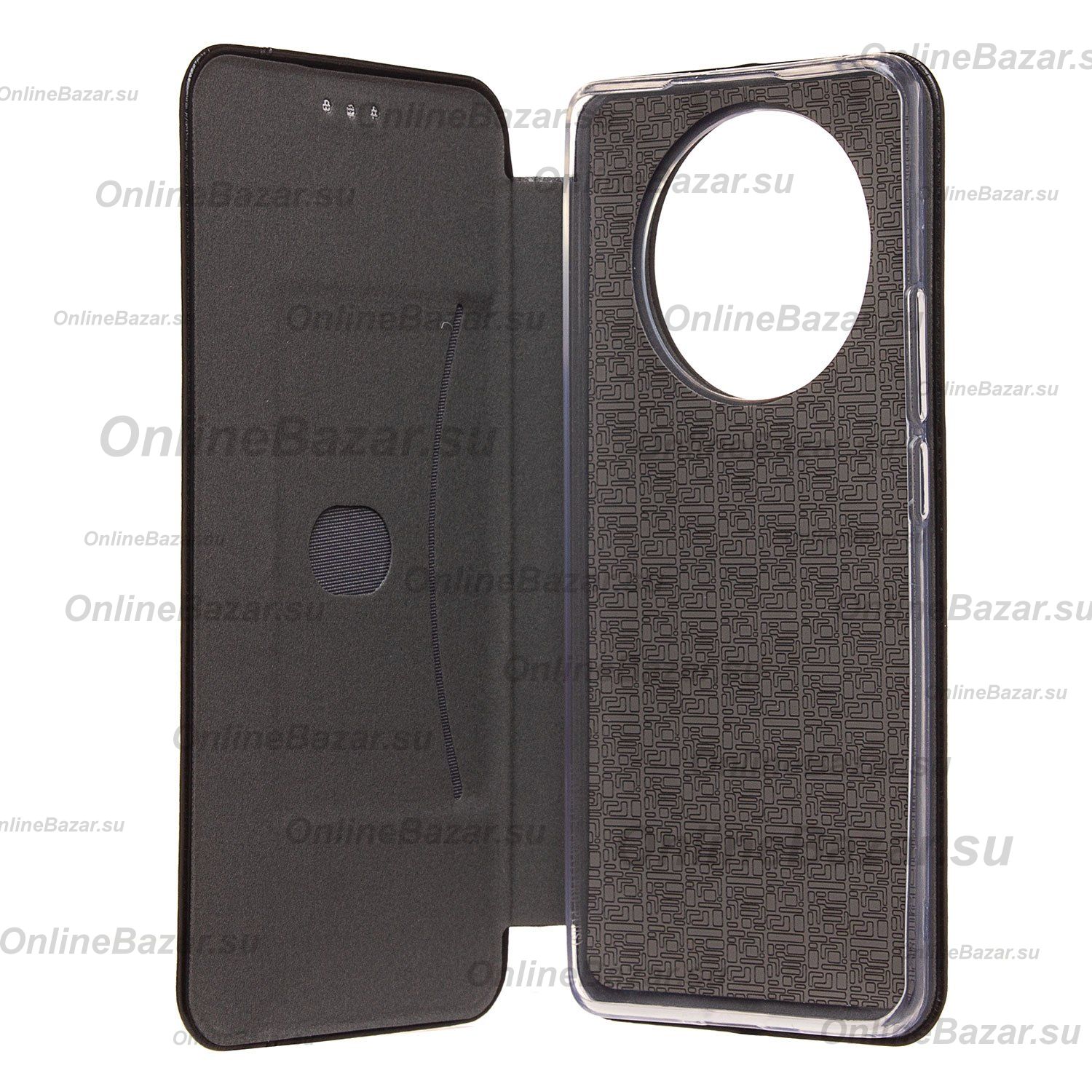 Чехол для Realme 11 Pro 5G флип боковой кожзам №3 <черный> ― Spb.OnlineBazar.su