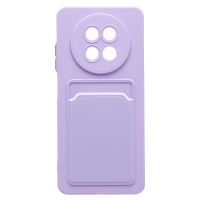 Чехол для Realme 12 5G силиконовый с картхолдером №9 <светло-фиолетовый> ― Spb.OnlineBazar.su