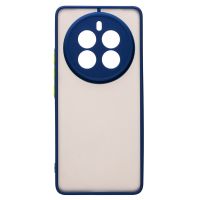 Чехол для Realme 12 Pro 5G пластиковый с окантовкой <темно-синий> ― Spb.OnlineBazar.su