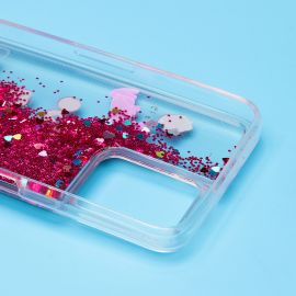 Чехол для Realme 8i силиконовый 3D игрушки <бордовый>