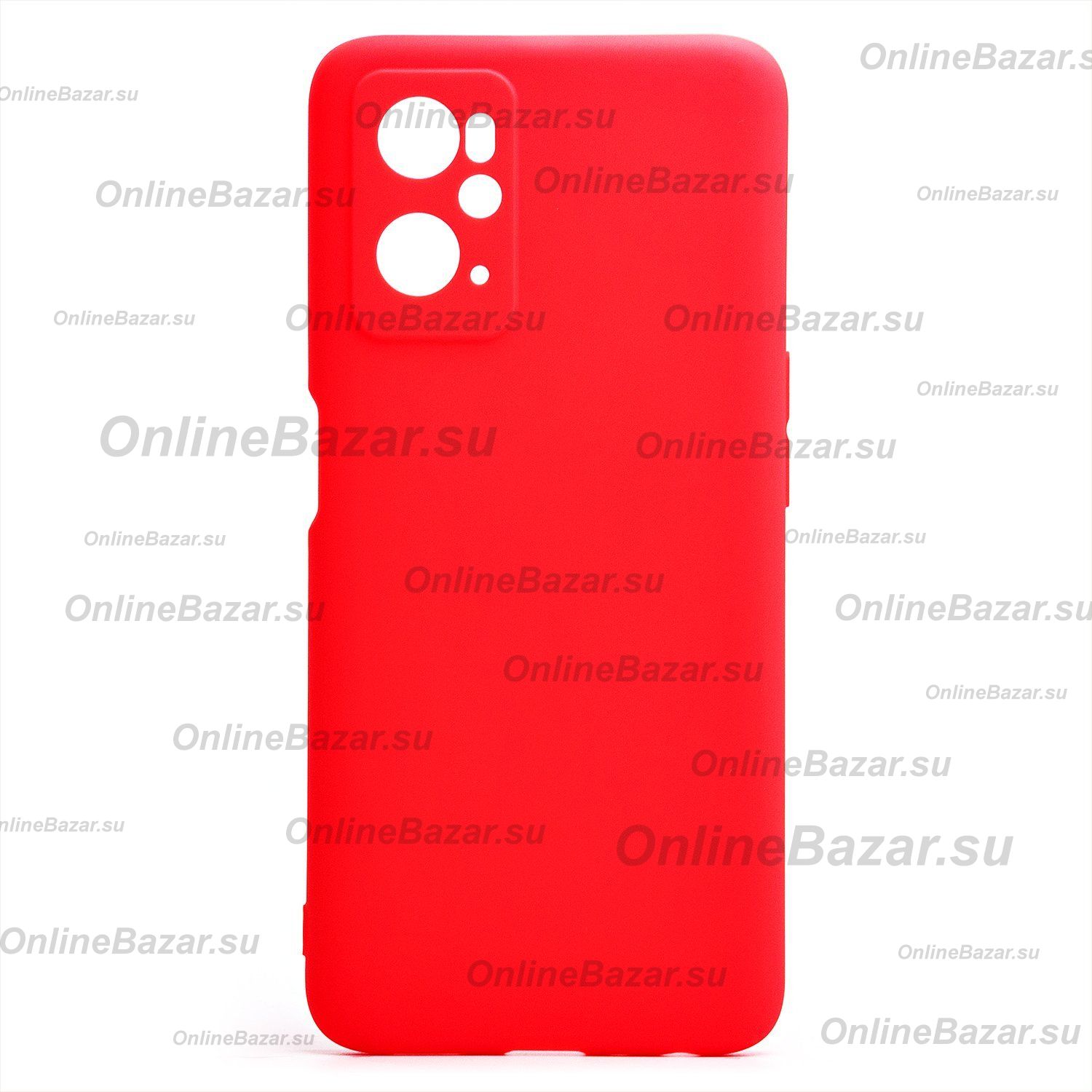 Чехол для Realme 9i силиконовый матовый №5 <красный> ― Spb.OnlineBazar.su