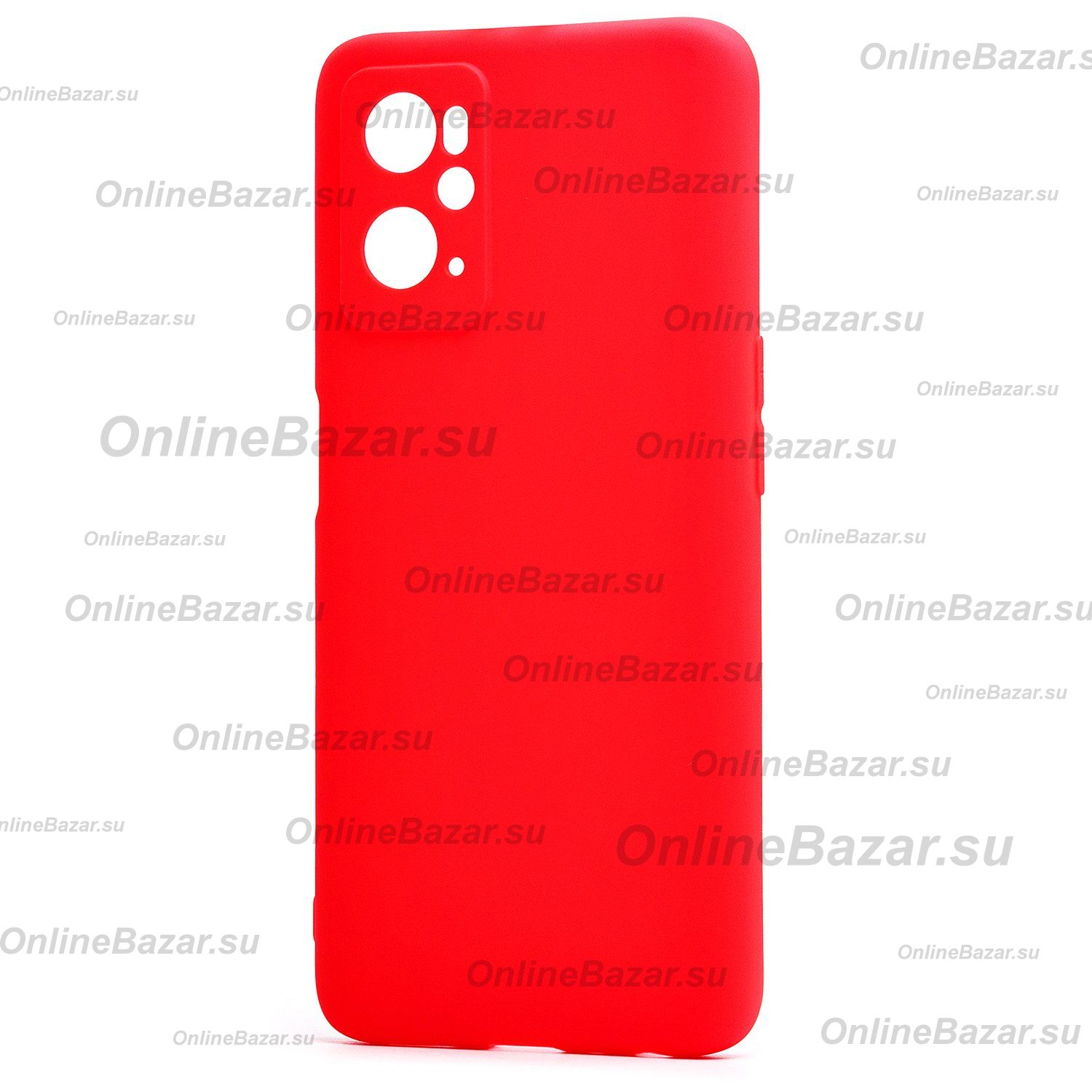 Чехол для Realme 9i силиконовый матовый №5 <красный> ― Spb.OnlineBazar.su