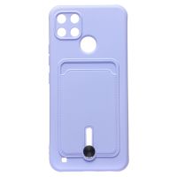 Чехол для Realme RMX3269 силиконовый с картхолдером №4 <фиолетовый> ― Spb.OnlineBazar.su