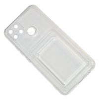 Чехол для Realme RMX3263 силиконовый с картхолдером №2 <прозрачный> ― Spb.OnlineBazar.su