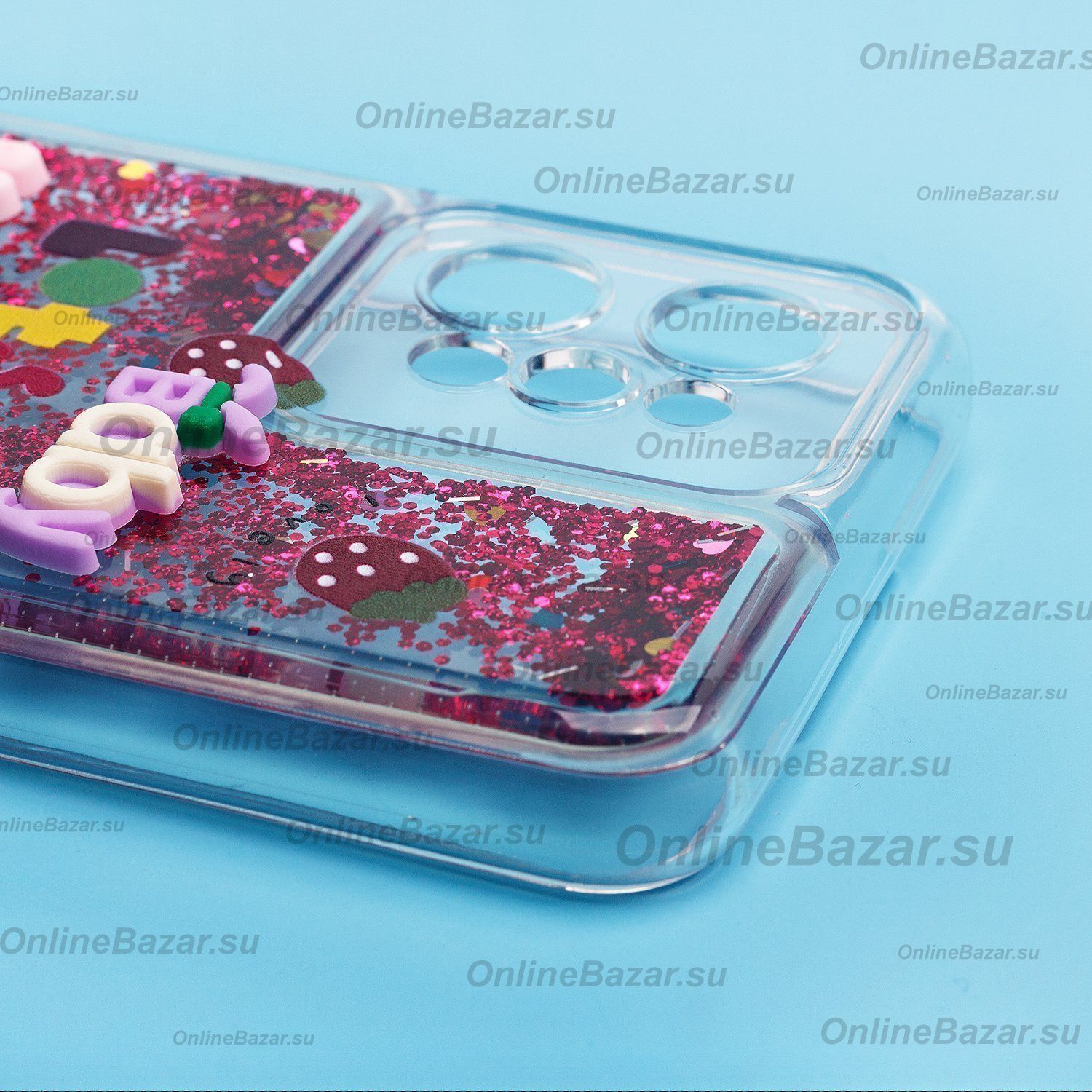 Чехол для Realme C31 силиконовый 3D игрушки <бордовый> ― Spb.OnlineBazar.su