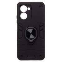 Чехол для Realme C33 силиконовый противоударный с кольцом <черный> ― Spb.OnlineBazar.su