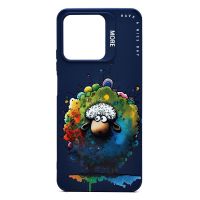 Чехол для Realme C51 силиконовый (рис. 335/овечка) <темно-синий> ― Spb.OnlineBazar.su