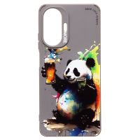 Чехол для Realme RMX3710 силиконовый (рис. 335/панда) <серый> ― Spb.OnlineBazar.su