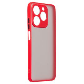 Чехол для Realme C61 пластиковый с окантовкой <красный>