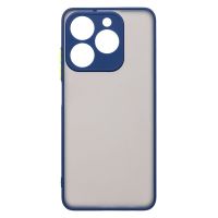 Чехол для Realme C61 пластиковый с окантовкой <темно-синий> ― Spb.OnlineBazar.su