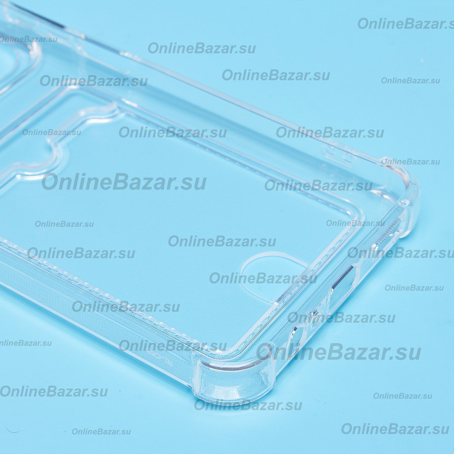 Чехол для Realme C61 силиконовый с картхолдером №2 <прозрачный> ― Spb.OnlineBazar.su