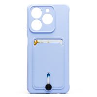 Чехол для Realme C61 силиконовый с картхолдером №4 <светло-фиолетовый> ― Spb.OnlineBazar.su