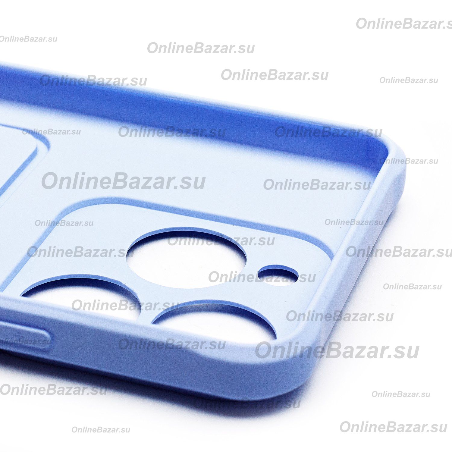 Чехол для Realme C61 силиконовый с картхолдером №4 <светло-фиолетовый> ― Spb.OnlineBazar.su
