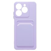 Чехол для Realme C61 силиконовый с картхолдером №9 <светло-фиолетовый> ― Spb.OnlineBazar.su