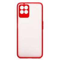 Чехол для Realme 8i пластиковый с окантовкой <красный> ― Spb.OnlineBazar.su