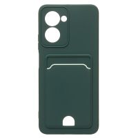 Чехол для Realme C33 силиконовый с картхолдером №6 <зеленый> ― Spb.OnlineBazar.su